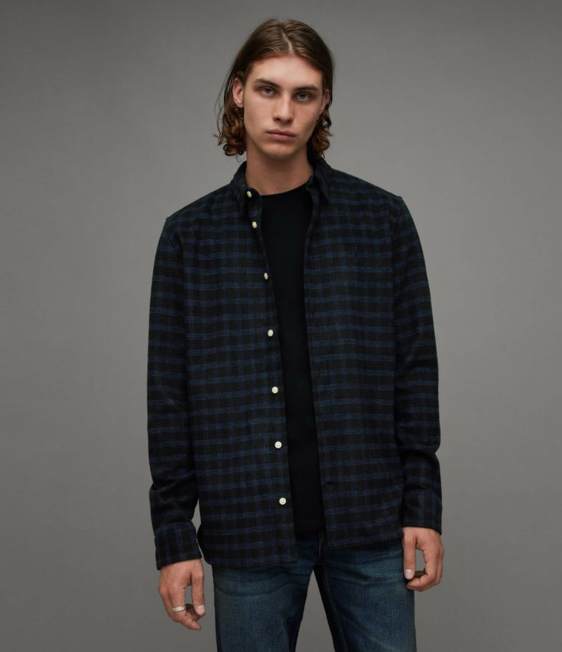 VOLANS RELAXED FIT BRUSHED CHECKED SHIRT | オールセインツ 公式