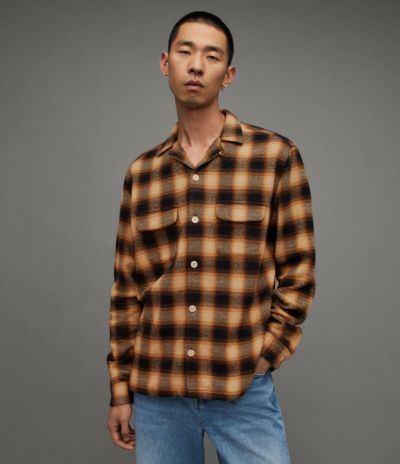 SKOMO WOOL BLEND SHIRT | オールセインツ 公式オンラインストア