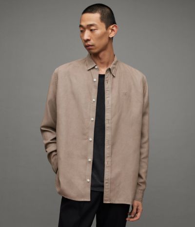 SKOMO WOOL BLEND SHIRT | オールセインツ 公式オンラインストア