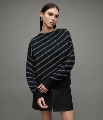 RAVEN WOOL CASHMERE BLEND JUMPER | オールセインツ 公式オンラインストア