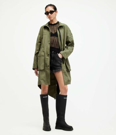 オールセインツ　トレンチコート　SAGE COTTON TRENCH COAT ALLSAINTS Sage Trench Coat | endource