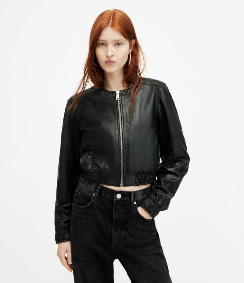 ALLSAINTS オールセインツ　レザージャケット　ブルゾン/M/ レザージャケット | オールセインツ 公式オンラインストア