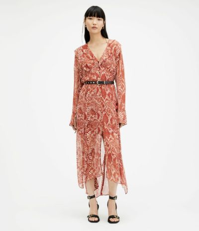 ALLSAINTS KIARA LINLEO DRESS レース プリーツドレス ALLSAINTS KIARA LINLEO DRESS レース プリーツドレス