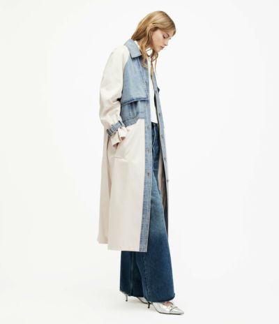 オールセインツ　トレンチコート　SAGE COTTON TRENCH COAT オーバーサイズトレンチコート | ファッション通販サイト NUGU