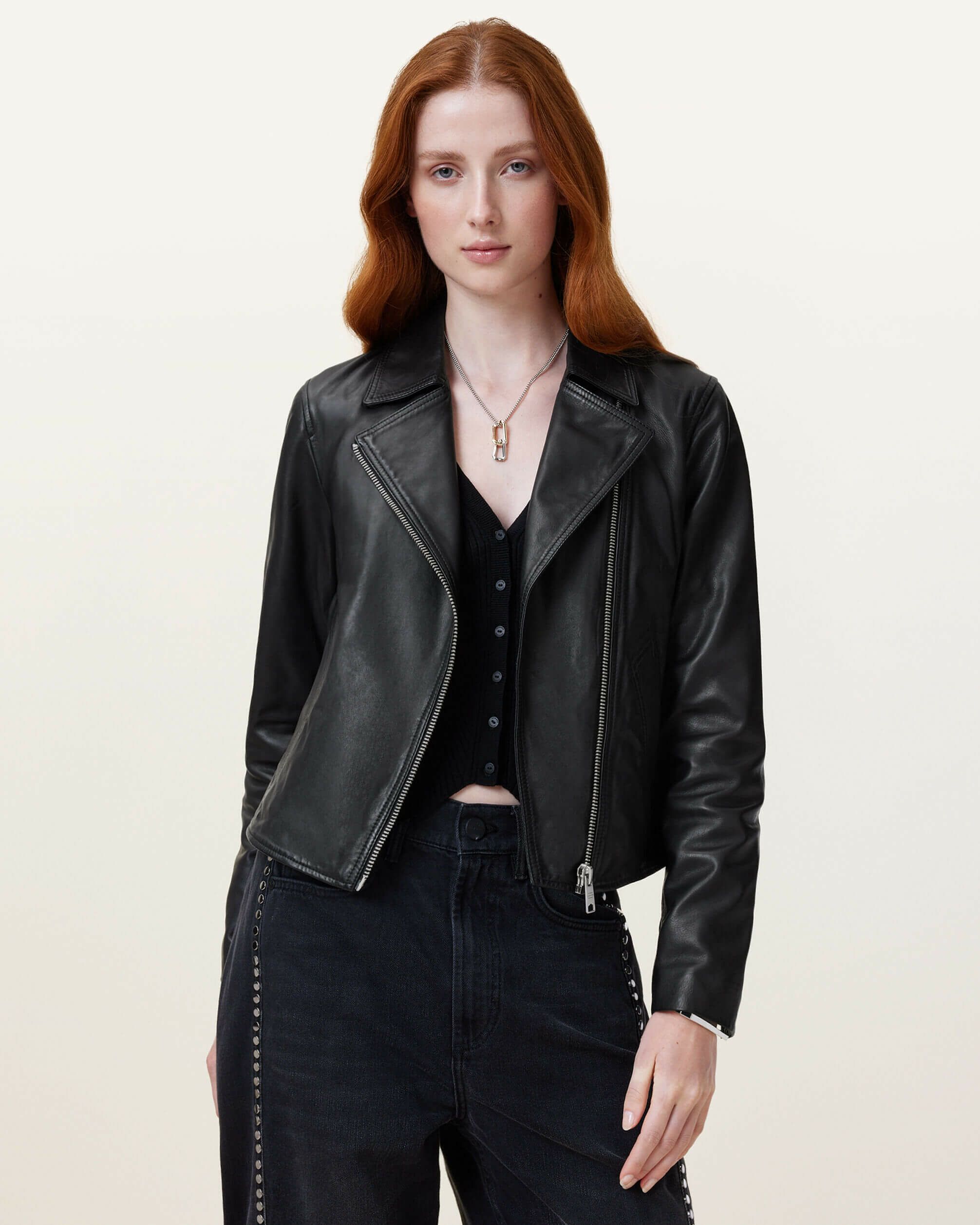 美品 オールセインツ ALLSAINTS ジャケット レザージャケット ムートン  