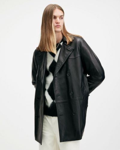 ALLSAINTS TROST レザー ファンネルネックバイカー ジャケット M ALLSAINTS TROST レザー ファンネルネックバイカー ジャケット M
