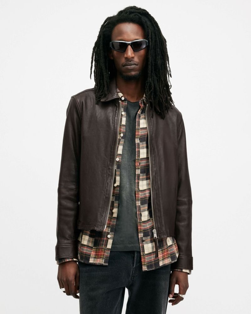 HENDRY CROPPED LEATHER TRENCH COAT | HENDRY クロップド