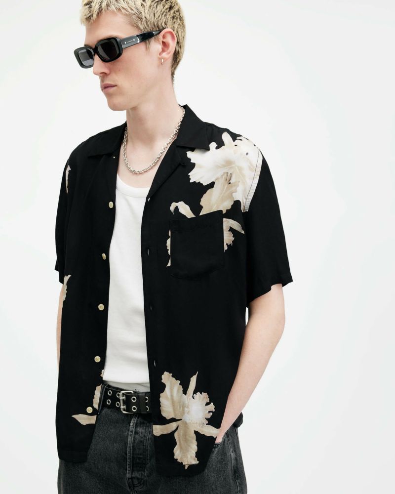 オールセインツ AllSaints Alex Top レディース シャツ トップス Black AllSaints Alex Crop Top, Black