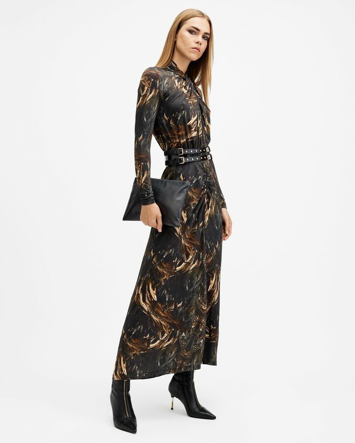 新品❣️ALL SAINTSワンピース　定価の半額以下‼️ ALLSAINTS ワンピース ADELAIDE LAERTES MAXI DRESS | マキシ