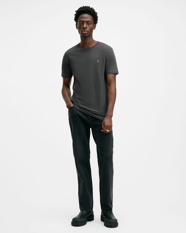 (取寄) オールセインツ メンズ ショート スリーブ クルー AllSaints men Waved Short Sleeve Crew Forest Green BRACE SS CREW | オールセインツ 公式オンラインストア