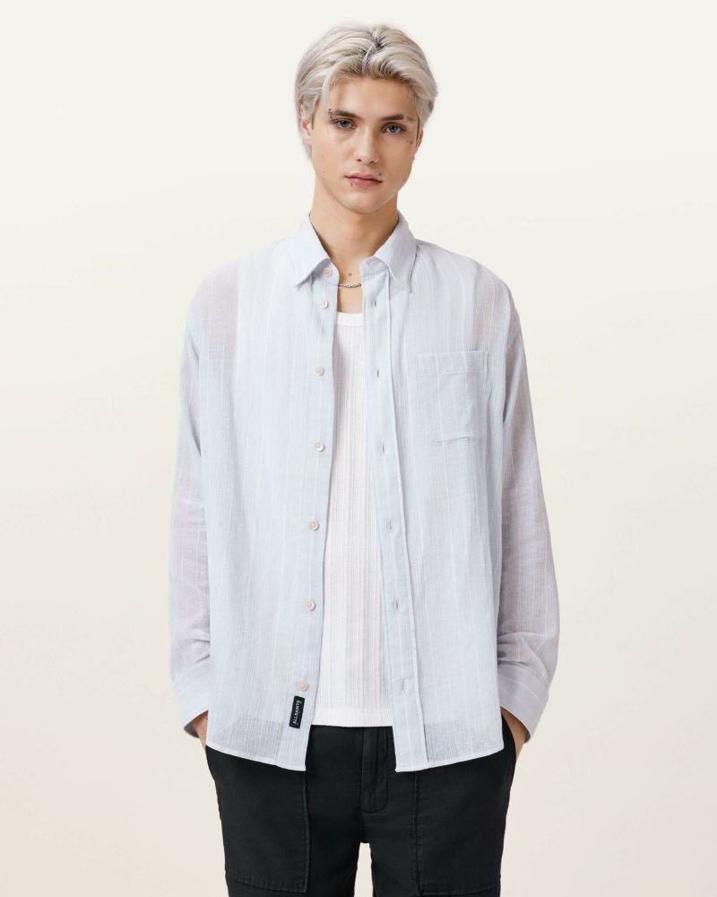 ALLSAINTS シャツ DAISICAL FLORAL PRINT RELAXED SHIRT