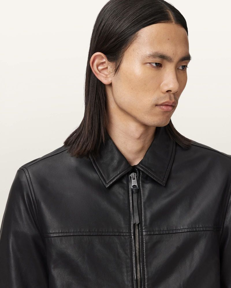 美品 高級 ALLSAINT レザージャケット ブラックレザージャケット | オールセインツ 公式オンラインストア