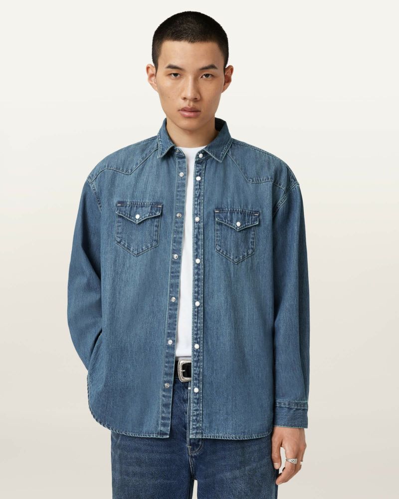 ALLSAINTS デニムシャツ カーディガン×2 XSサイズ　3点セット ALLSAINTS デニムシャツ カーディガン×2 XSサイズ 3点セット