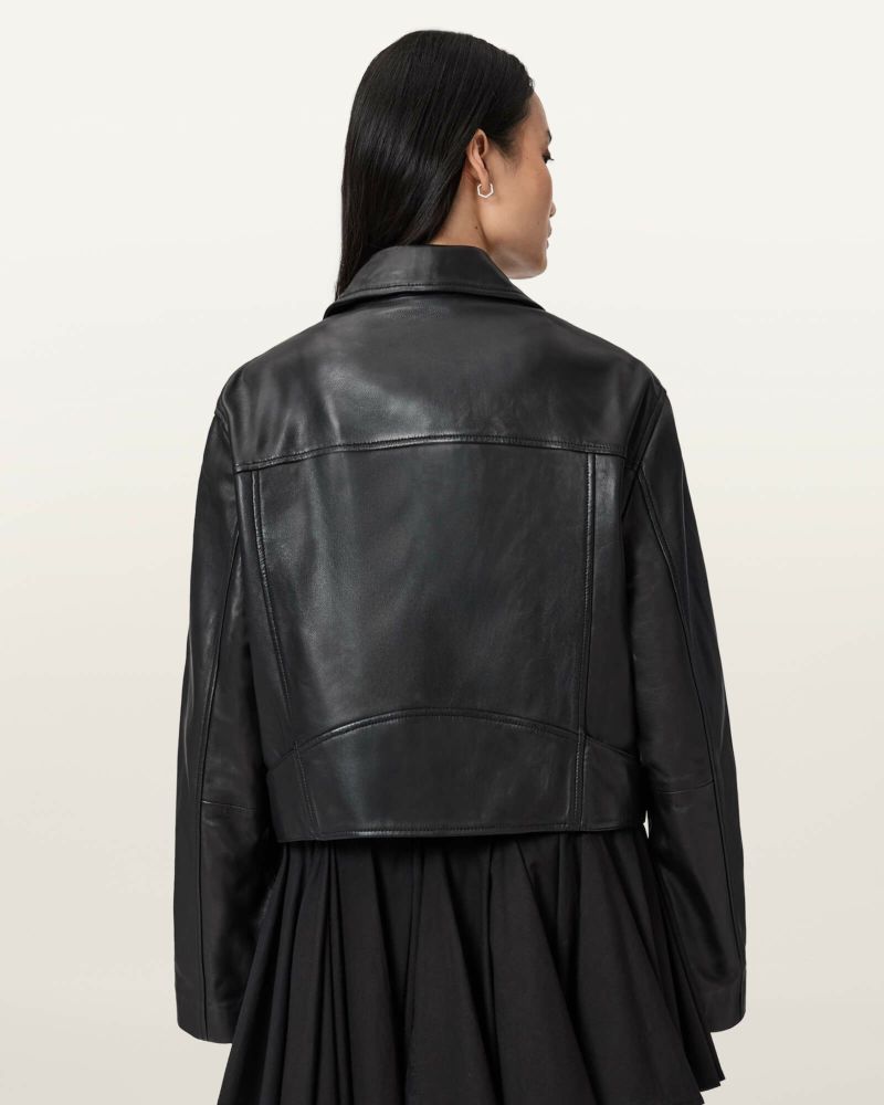 オールセインツ ALLSAINTS ブラック　テーラードジャケット　黒　UK6 ブラックレザージャケット | オールセインツ 公式オンラインストア