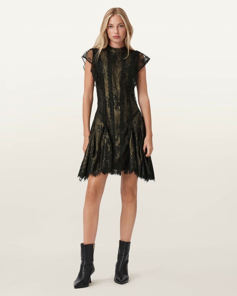 ALLSAINTS♡リネン ブレンド ワイド レッグ トラウザー ALLSAINTS（オールセインツ）の「LIANA WAIMEA PRINT V-NECK