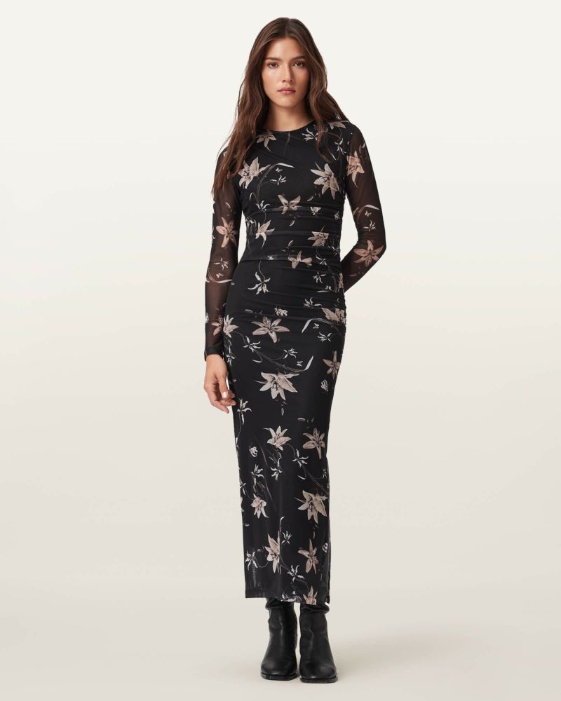 ALLSAINTS ティアードワンピース フローラルミニドレス オールセインツ ALLSAINTS ワンピース FLEUR VENETIA MINI DRESS | ミニ ドレス