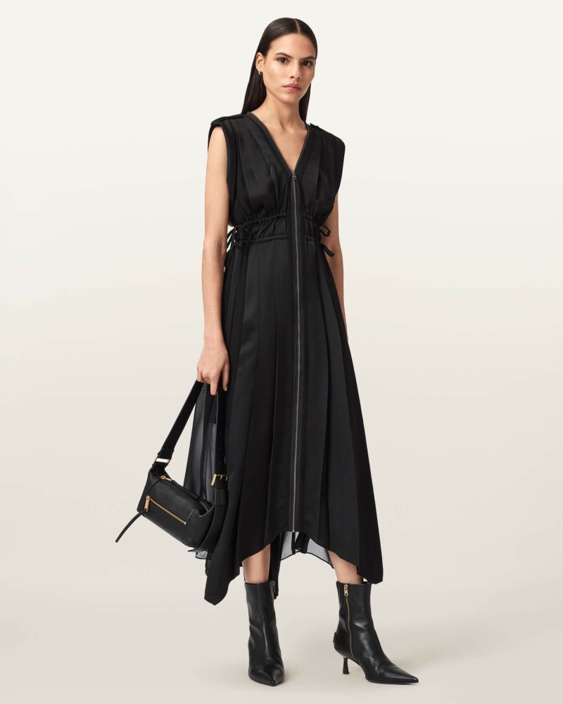 赤 花柄 長袖 ワンピース　オールセインツ allsaints ALLSAINTS（オールセインツ）の「LUNA KANESHON DRESS | LUNA